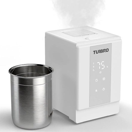 Luchtbevochtiger met 4L, 100°C, 12 uur, 500 ml, 30-40 minuten, 50 m2, waterreservoir en RVS