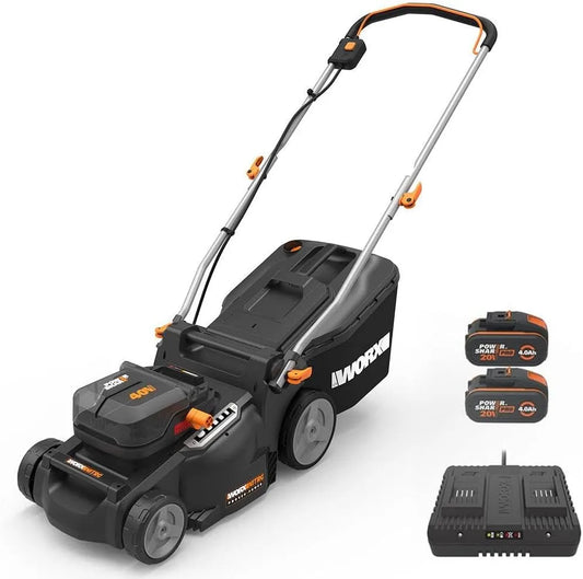 Grasmaaier WG737E met 40 V, 37 cm, 20-70mm, 40L en 2 x 20 V, WORX WG737E Nitro Accu-grasmaaier 40 V 2 x 20 V