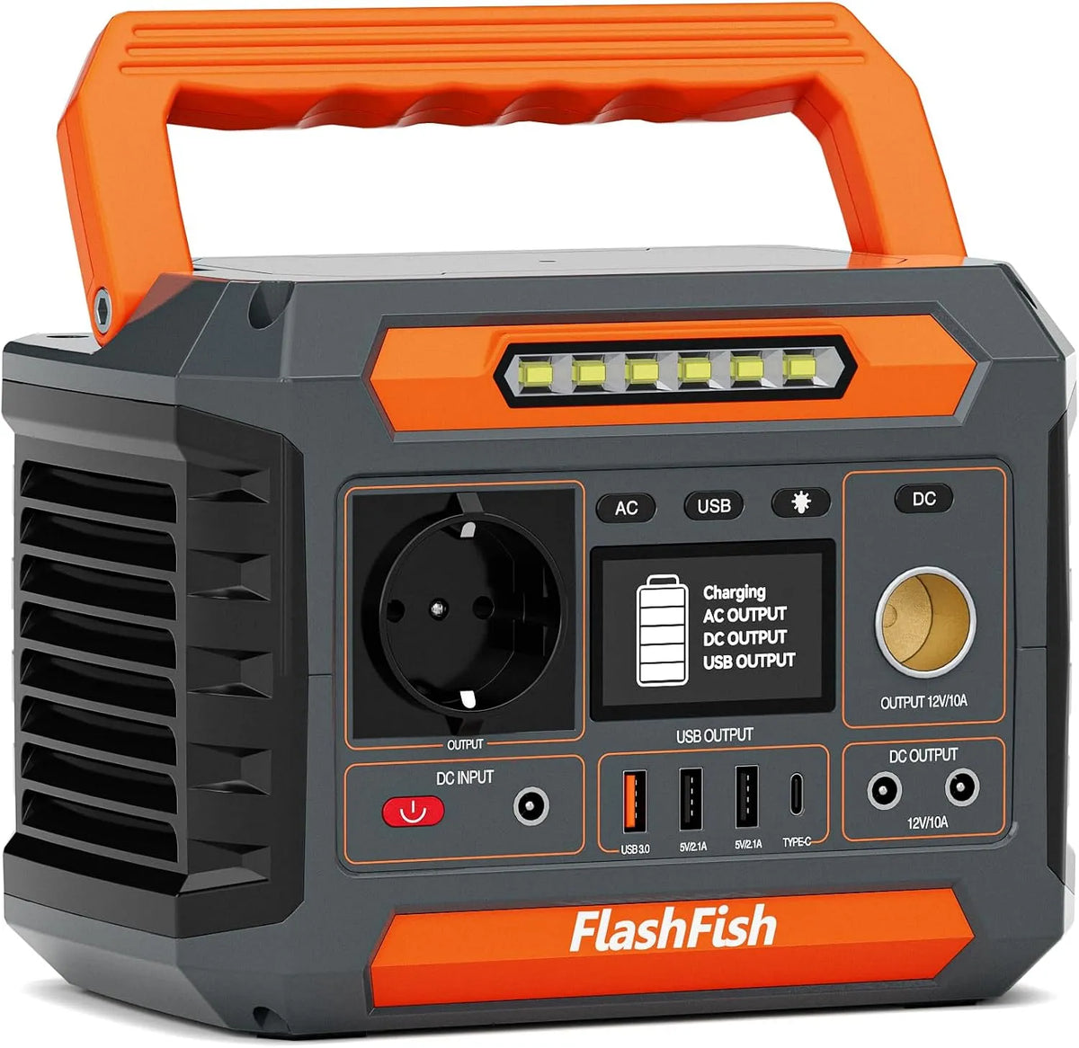 Draagbaar powerstation, 144,3 Wh, accessoires inbegrepen, FlashFish P66A Draagbaar powerstation 200 W