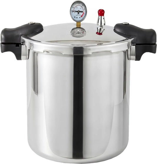 Snelkookpan, 25 Liter Kpa/15Psi, Pressure Canner Cooker 100Kpa/15Psi