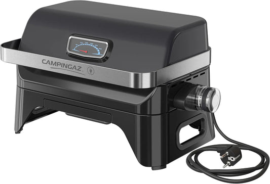 Barbecue, Campingaz Attitude2go, voor 4 personen, 59 x 40 x 36, elektrische barbecue voor binnen en buiten, draagbaar, gietijzeren grillrooster